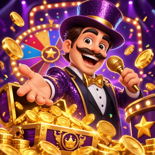 Game show de cassino ao vivo com roda de prêmios